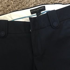 Navy blue cropped pants from Banana Republic